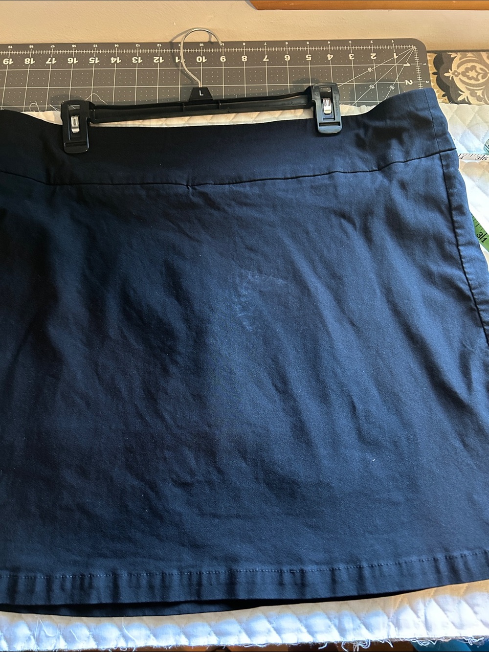 Women’s Black Straight Casual Skort